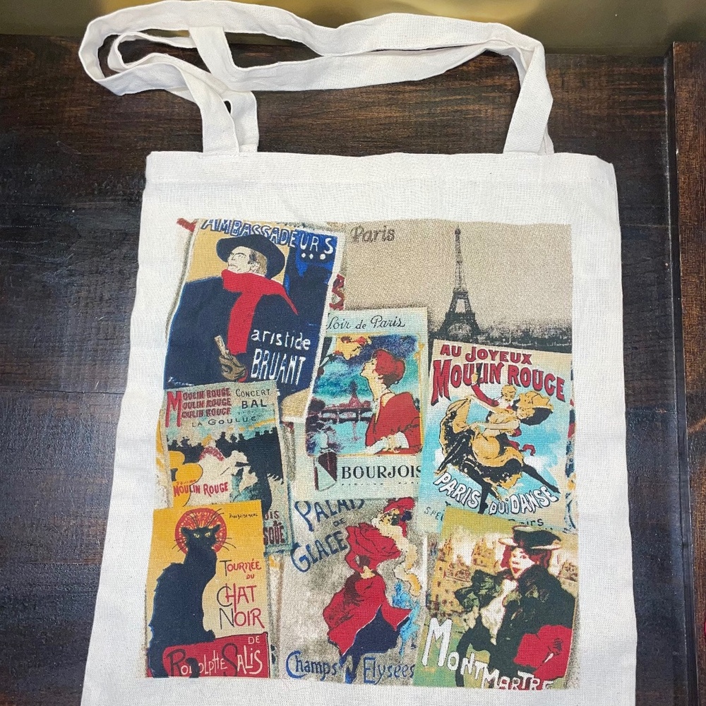 Cartexpo Traista‎ Patchwork Paris 100% Cotton Tote Bag